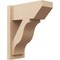 Ekena Millwork 8-in W x 18-in D x 22-in H Funston Slat Rough Cedar Woodgrain TimberThane Outlooker, Primed Tan OUTUR080X18X22FST24RCPR - alternate 1
